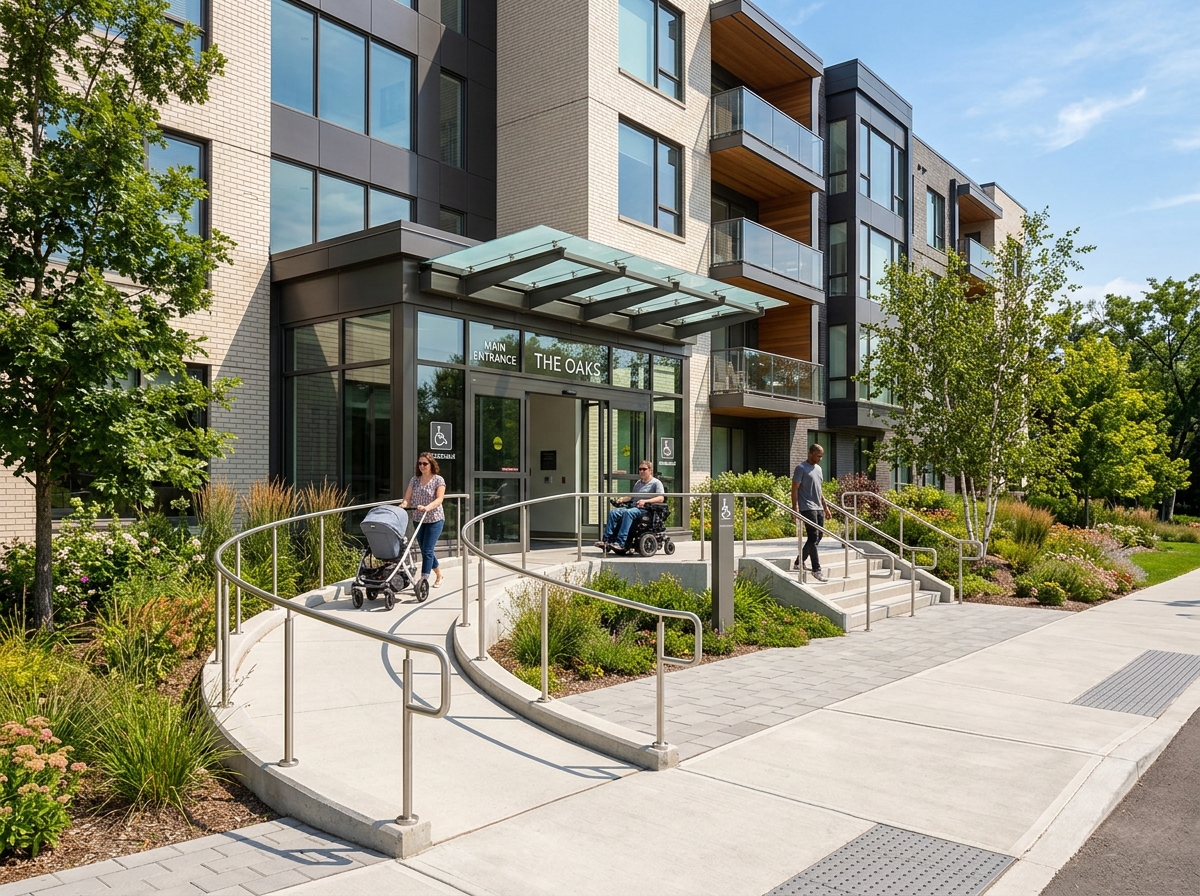 Accessible apartment entrance